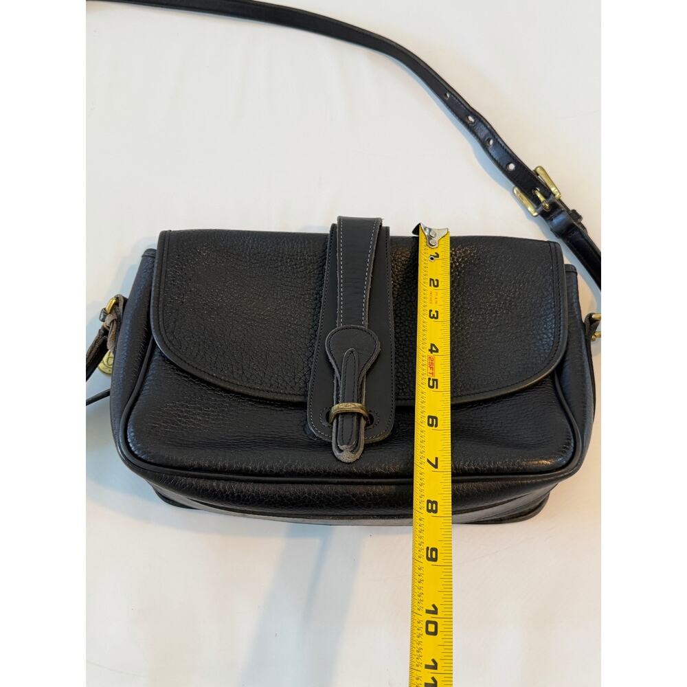 Dooney & Bourke Leather Equestrian Crossbody Bag Black Vintage - Picture 3 of 16